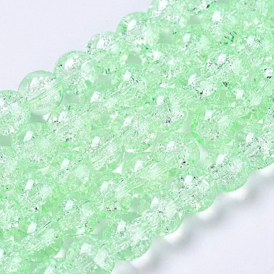 Crackle Glass Beads Strands X-CCG-Q001-8mm-A28-1