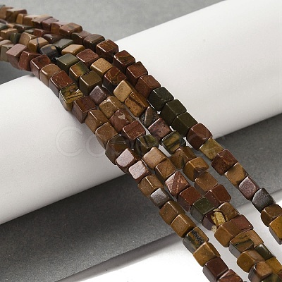 Natural Picasso Jasper Beads Strands G-Q161-C01-01-1