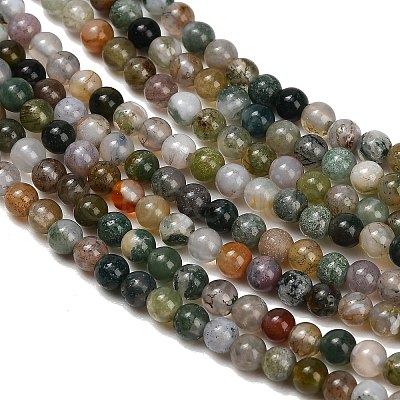 Natural Indian Agate Beads Strands GG-CBA77FB-A01-3mm-1