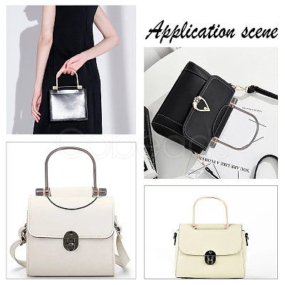 4 Sets 2 Colors Alloy Bag Handle FIND-WR0002-50-1