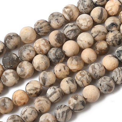Natural Feldspar Bead Strands G-P295-06-8mm-1