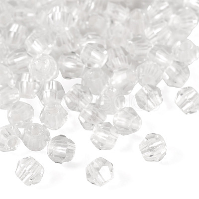 2Bags 200Pcs Transparent Glass Beads GLAA-TA0003-44A-1