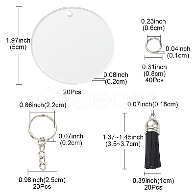 DIY Blank Keychian Making Kit DIY-FS0004-82-1