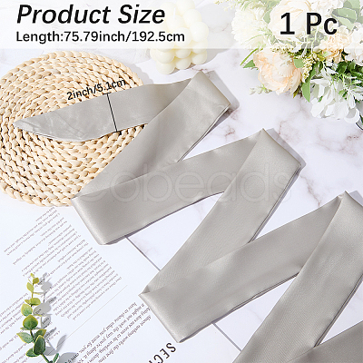 Long Polyester Silk Scarf for Women Girls AJEW-WH20022-48D-1