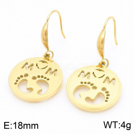 304 Stainless Steel Dangle Earrings WGD8F21-05-1