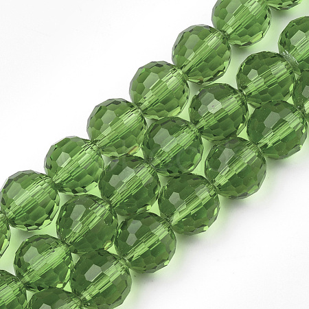 Transparent Glass Bead Strands X-GLAA-R095-12mm-14-1