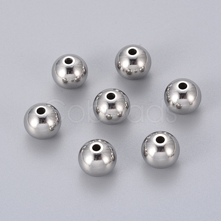 Tarnish Resistant 201 Stainless Steel Beads X-STAS-E021-10mm-1