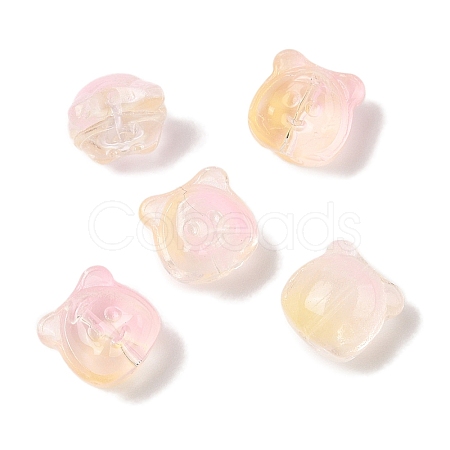 Transparent Spray Paint Glass Beads GLAA-Z011-01H-1