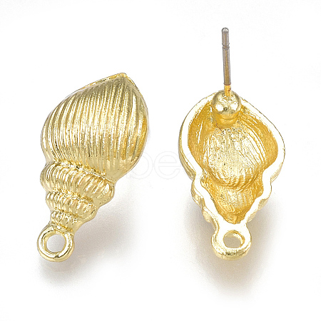 Alloy Stud Earring Findings X-PALLOY-S121-44-1