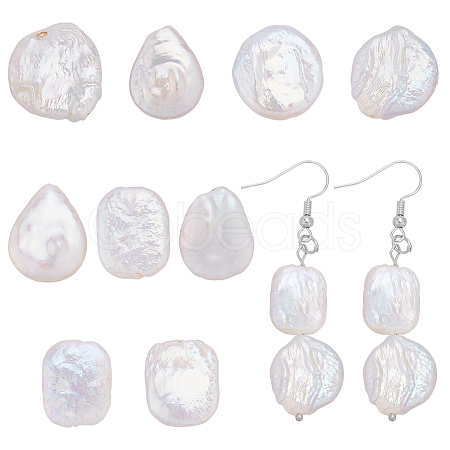 9pcs 3 styles Baroque Natural Keshi Pearl Beads PEAR-WR0001-08-1