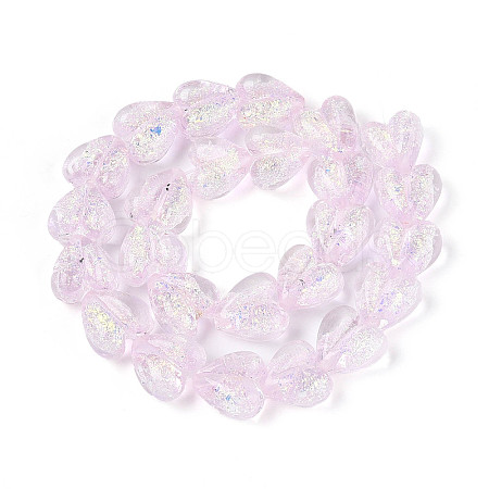 Handmade Foil Lampwork Beads Strands FOIL-T008-08C-1
