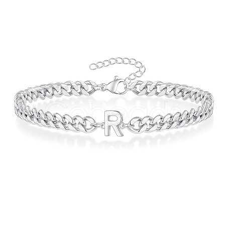 Letter 304 Stainless Steel Link Bracelets FS-WG7830E-42-1