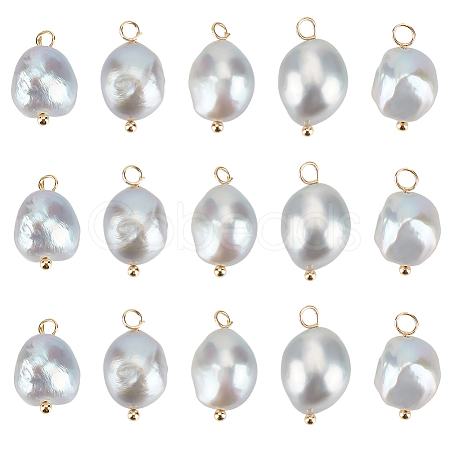 Beebeecraft 20Pcs Natural Freshwater Pearl Pendants FIND-BBC0002-87-1