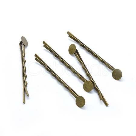 Iron Hair Bobby Pin Findings IFIN-L032-06AB-NF-1