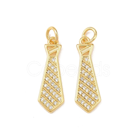 Brass Micro Pave Cubic Zirconia Pendants KK-P339-11G-1