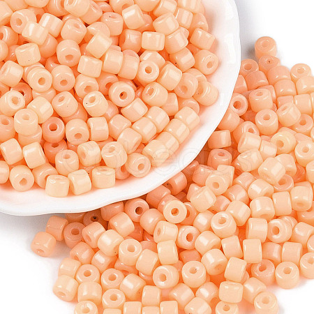 Opaque Baking Paint Glass Seed Beads SEED-T008-02D-1