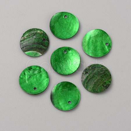 Natural Akoya Shell Pendants BSHE-WH0002-05E-1