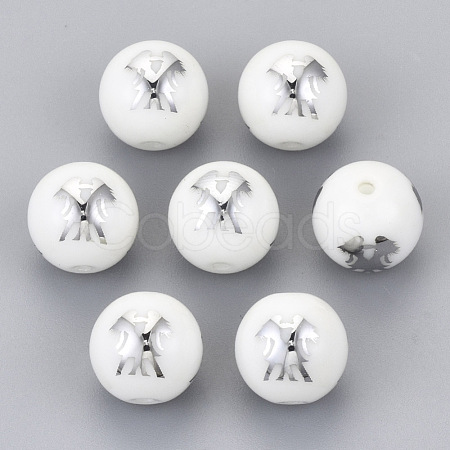 Electroplate Glass Beads EGLA-S178-11D-01-1