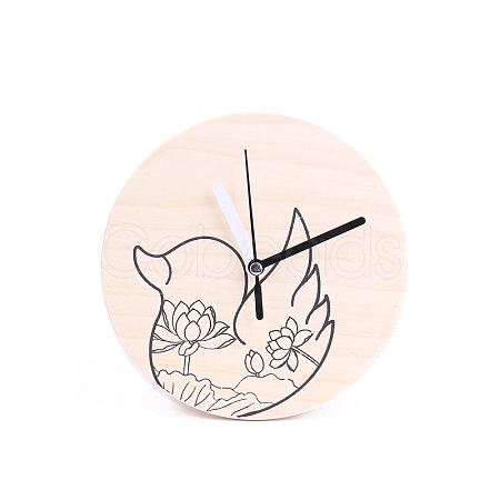Children's Creative DIY Coloring Teaching Clock PW-WG18118-04-1