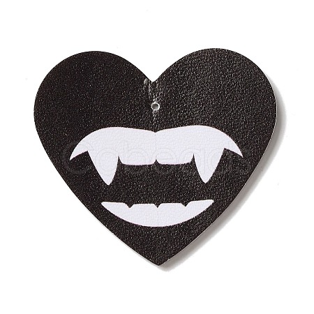Halloween Imitation Leather Pendants FIND-K017-02B-01-1