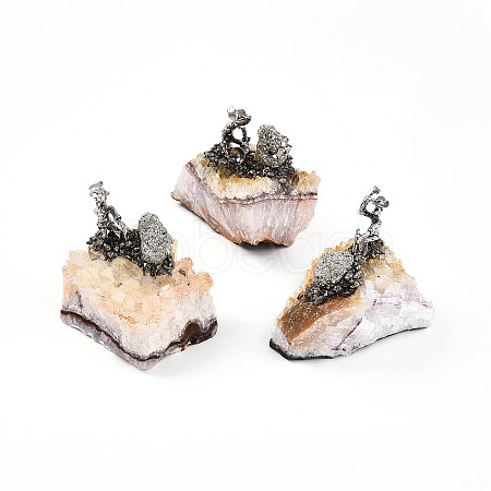 Natural Citrine Cluster Base Sculpture G-N347-02A-1