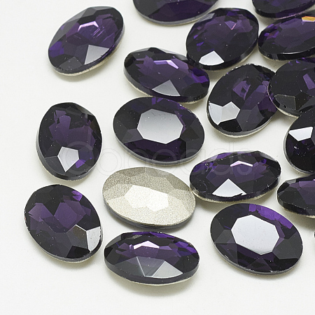 Pointed Back Glass Rhinestone Cabochons RGLA-T080-13x18mm-16-1