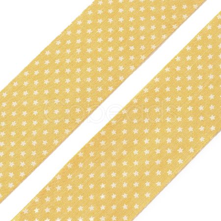 5M Cotton Linen Strar Printed Ribon LS-OCOR-K008-01C-01-1