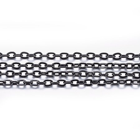 3.28 Feet Handmade 304 Stainless Steel Cable Chains X-STAS-P213-05B-01-1