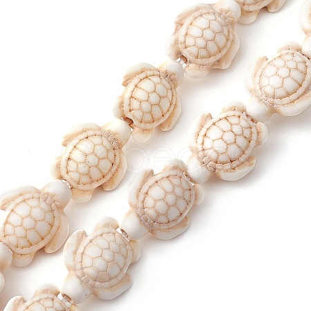 Dyed Synthetic Turquoise Beads Strands G-YW0001-51-1
