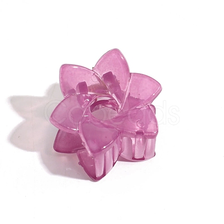 6-Petals Flower Shapes Plastic Claw Hair Clips PW-WG48387-04-1