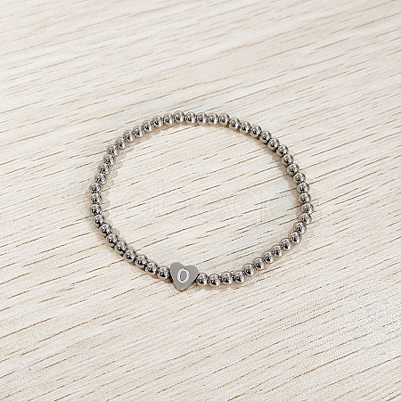 304 Stainless Steel Beads Stretch Bracelets for Women FS-WGC4F34-15-1