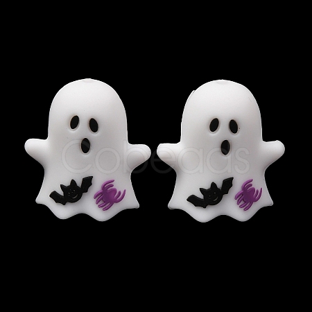 Halloween Silicone Focal Beads SL-CBADC51-01-1