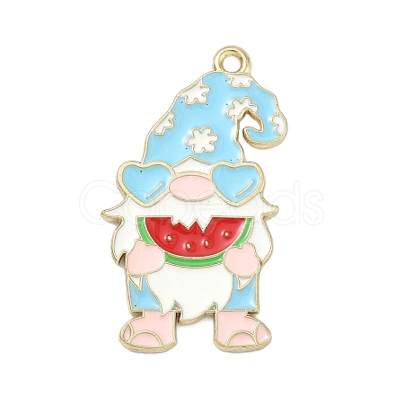 Easter Alloy Enamel Pendants ENAM-I082-02G-11-1