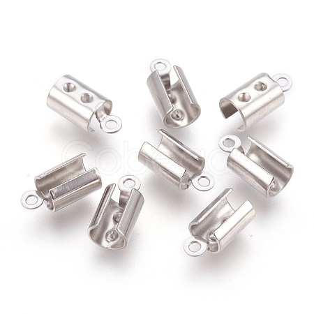 Tarnish Resistant 304 Stainless Steel Folding Crimp Ends STAS-P207-03P-A-1