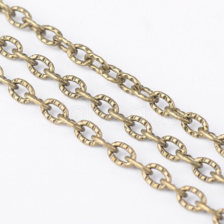 Iron Textured Cable Chains CHT104Y-AB-1