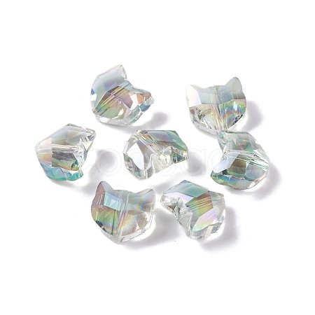 100Pcs Electroplate Glass Beads EGLA-P060-01B-HR01-1