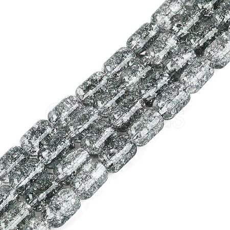 Transparent Crackle Glass Beads Strands GLAA-NH0001-04-A11-1