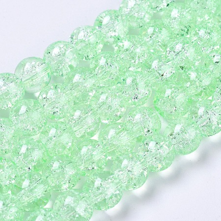 Crackle Glass Beads Strands X-CCG-Q001-8mm-A28-1