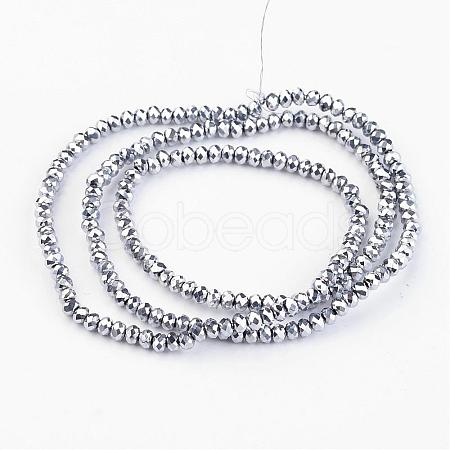 Electroplate Glass Bead Strands EGLA-G014-2mm-FP03-1