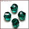 K9 Glass, Imitation Austrian Crystal Beads, Grade AAA, Faceted, Polygon, Teal, 8mm, Hole: 0.9~1mm