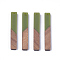 Resin & Walnut Wood Big Pendants, Rectangle, Olive Drab, 51.5x7.5x3mm, Hole: 1.8mm