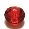 Imitation Austrian Crystal Beads, Grade AAA, K9 Glass, Faceted, Flat Round, Red, 4.5x2.5mm, Hole: 0.7~0.9mm