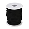 50 Yards Faux Suede Cord, Faux Suede Lace, for Jewelry Making, Black, 2.5mm