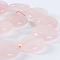 Natural Rose Quartz Flat Round Beads Strands, 20x7mm, Hole: 1mm, about 20pcs/strand, 15.75 inch