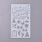 (Clearance Sale)Plastic Drawing Stencil, Drawing Scale Template, for Painting on Scrapbook Fabric Tiles Floor Furniture Wood, White, 17.9x10.2x0.04cm