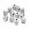 Tibetan Style Alloy Beads, Column, Antique Silver, Lead Free & Cadmium Free, 4.5x4.5mm, Hole: 1.5mm