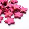 Drawbench Acrylic Beads, Spray Painted, Star, Hot Pink, 13.5x14.5x4mm, Hole: 1mm, about 1200pcs/500g