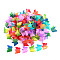 Kids Hair Accessories, Plastic Claw Hair Clips, Butterfly, Mixed Color, 16~18x18~19x19~21mm