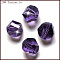 K9 Glass, Imitation Austrian Crystal Beads, Grade AAA, Faceted, Polygon, Blue Violet, 8mm, Hole: 0.9~1mm