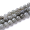 Natural Labradorite Beads Strands, Round, 8mm, Hole: 1.4mm, about 50pcs/strand, 15.75 inch(40cm)